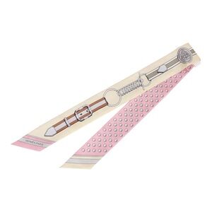 Authentic Hermes “Grand Tralala Silk Twilly Rose